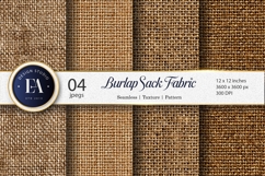 Burlap Sack Rough Woven Texture Seamless Digital Paper Product Image 1