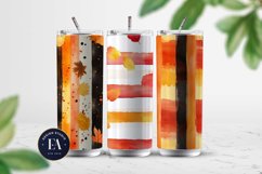 Seamless Autumn Watercolor Stripes | Autumn pattern Product Image 2