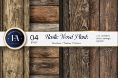 Rustic Wood Plank Texture Seamless Art Digital Paper Product Image 1