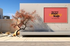Sign Board Mockup on Wall background Product Image 1