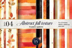 Seamless Autumn Watercolor Stripes | Autumn pattern Product Image 1