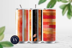 Seamless Autumn Watercolor Stripes | Autumn pattern Product Image 2
