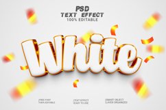 3d Editable White Text Effect Style Product Image 1