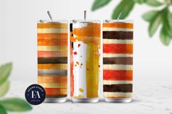 Seamless Autumn Watercolor Stripes | Autumn pattern Product Image 2