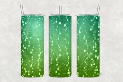 Dark Green Shades Glowing Glitter Tumbler Sublimation Product Image 1