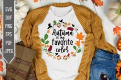 Autumn is my favorite color Svg. Fall Svg. Autumn Svg. Product Image 1