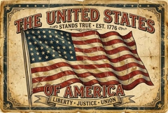 Patriotic American Flag Product Image 1