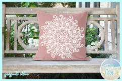 Hand Drawn Flowers and Swirls Mandala Zentangle SVG Dxf Eps Product Image 2