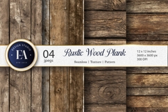 Wood Plank Rustic Texture Seamless Pattern Digital Paper Product Image 1
