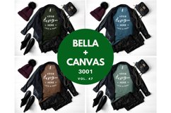 Autumn Winter Fall Bella Canvas 3001 TShirt Mockup Bundle Product Image 1