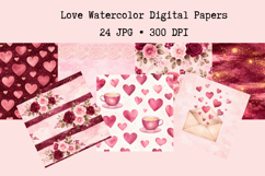 Romantic Hearts &amp; Roses Backgrounds Product Image 1