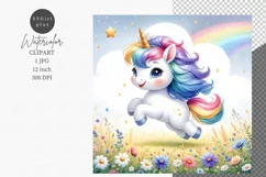 Rainbow unicorn, Unicorn JPG, JPG Product Image 1
