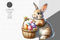 Easter bunny clipart, Bunny clipart, Spring clipart Product Image 1