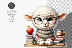 Sheep teacher clipart, Animals clipart, School clipart Product Image 1