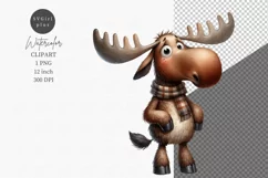 Funny clipart, Moose clipart, Woodland animals Product Image 1