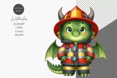 Animals clipart, Firefighter dragon clipart, Costumes Product Image 1