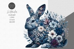 Spring clipart, Little bunny clipart, Easter clipart Product Image 1