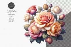Flowers clipart, Bouquet roses, Mothers day Product Image 1