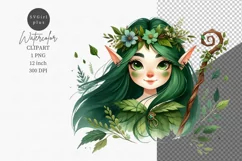 Elf clipart, Fantasy clipart, Watercolor clipart Product Image 1