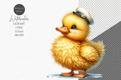 Animals clipart, Duckling clipart, Watercolor sublimation Product Image 1