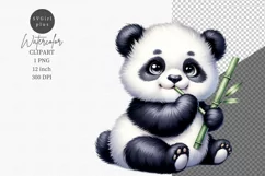 Panda clipart, Animals clipart, Nursery clipart Product Image 1