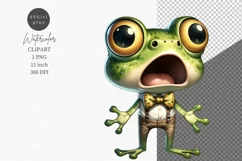 Funny clipart, Frog clipart, Woodland animals Product Image 1