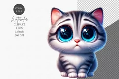 Cute kitten clipart, Animals clipart, Cat clipart Product Image 1