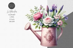 Spring clipart, Flowers clipart, Floral arrangement, Product Image 1