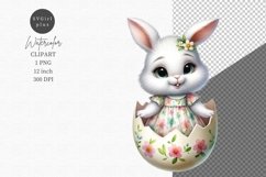 Easter Bunny clipart, Cute clipart, Spring clipart Product Image 1