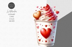 Valentines day clipart, Coffee clipart Product Image 1