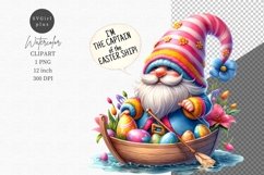 Easter gnome clipart, Gnome clipart, Watercolor clipart Product Image 1