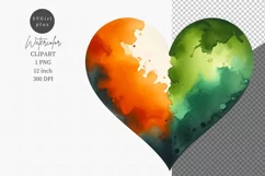St Patrick clipart, Heart clipart, Love clipart, Flag Product Image 1
