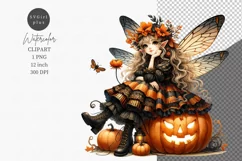 Fall clipart, Fairy clipart, Autumn clipart, Pumpkin Product Image 1