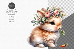 Funny bunny clipart, Easter clipart, Spring clipart Product Image 1
