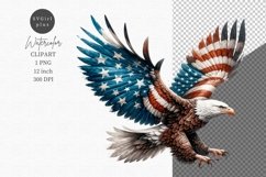Eagle clipart, Patriotic clipart, Summer clipart Product Image 1