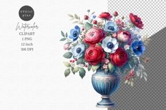 Valentines Day, Flowers clipart, Floral arrangement, Spring Product Image 1