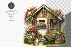 Garden shed sublimation, Log cabin, Spring sublimation Product Image 1