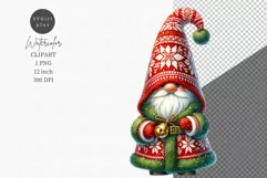 Christmas gnome clipart, Gnome clipart, Christmas clipart, Product Image 1