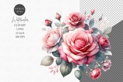 Flowers clipart, Floral arrangement, Roses Product Image 1
