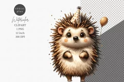 Funny clipart, Hedgehog clipart, Birthday, Funny jokes Product Image 1