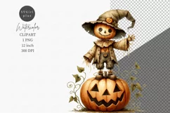 Halloween clipart, Scarecrow clipart, Fall clipart, Autumn Product Image 1