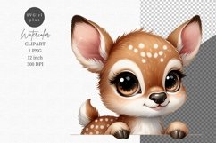 Baby deer clipart, Animals for sign Product Image 1