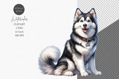 Animals clipart, Dog clipart, Husky clipart, Product Image 1