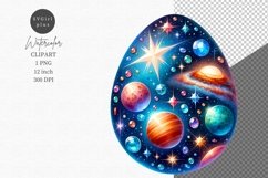 Celestial egg clipart, Easter clipart, Spring clipart Product Image 1