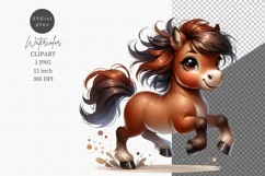 Pony clipart, Nursery clipart, Kids clipart Product Image 1