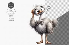 Funny clipart, Ostrich clipart, Birthday, Funny jokes Product Image 1