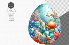Marine life egg clipart, Easter clipart, Spring clipart Product Image 1