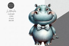 Funny clipart, Hippopotamus clipart, Birthday, Funny jokes Product Image 1
