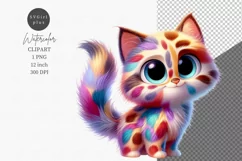 Cute kitten clipart, Animals clipart, Cat clipart Product Image 1
