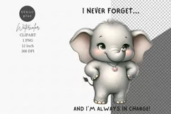 Elephant clipart, Moter's day, Family clipart Product Image 1